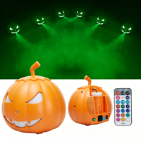 Projecteur LED Citrouille 800W avec Machine à Brouillard, Enceinte Bluetooth et Télécommande pour Fêtes, Décoration d'Halloween et Mariages