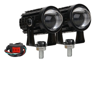 Projecteur d'écran LED GPRGIT Motor102, lentille de projecteur, phare laser miniature bicolore, lampe de conduite, faisceau haut/bas, universel pour camions - Product Image 1