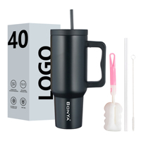 Nueva Taza de Acero Inoxidable 304 con Diseño de Dibujos Animados, 40oz, Aislamiento al Vacío, Libre de BPA, Antiderrames, Mantiene la Temperatura de 6 a 12 Horas, Portátil, con Asa, Grande