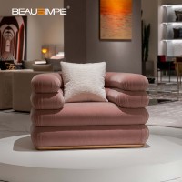 Fauteuil gonflable de designer italien, chaise de loisirs enveloppante multicouche en velours, canapé individuel pour salon de luxe