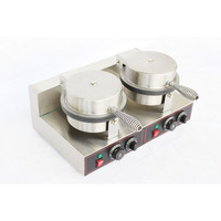 Gaufrier électrique en acier inoxydable, gaufrier à Double tête de haute qualité, prix d'usine