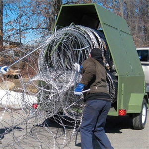 Razor Barbed Wire Rapid Deployment <strong>System</strong> /Mobile <strong>Security</strong> razor Barrier Trailer - Product Image 5