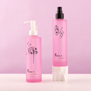 Envases de Vidrio Mate de 200ml y 230ml para Cosméticos, Tónico, Color Rosa y Verde, Personalizables, con Tapa Blanca de Rosca - Product Image 5