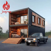 Maison en conteneur en acier, 3 chambres, bureau, garage, préfabriquée, design moderne, utilisation en entrepôt, maison mobile