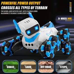 Cane Meccanico Acrobatico a Otto Ruote - Controllo Doppio/Singolo Telecomando 2.4G, Design Bionico da Cane da Battaglia con Programmazione Intelligente e Funzione Spray - Product Image 6