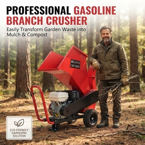 <span class=keywords><strong>Broyeur</strong></span> de <span class=keywords><strong>bois</strong></span> à moteur essence 6800W, <span class=keywords><strong>broyeur</strong></span> de branches d'arbre de 8 cm avec garantie d'un an, facile à utiliser pour l'aménagement paysager - Product Image 1