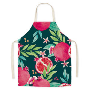 Delantal de cintura con estampado de piña Mezcla de lino y algodón Adecuado para cocinar, jardinería y manualidades Delantal de alta calidad - Product Image 6