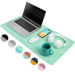 High quality Pu leather non slip writing desk mats mouse pads