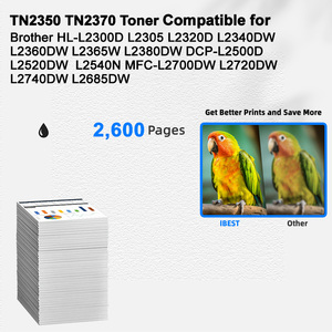 Cartucho de Tóner Compatible IBEST Brother TN2330 TN2350 TN2340 TN2370 Compatible con Brother MFC-L2700DW <span class=keywords><strong>L2720DW</strong></span> L2740DW L2685DW - Product Image 2