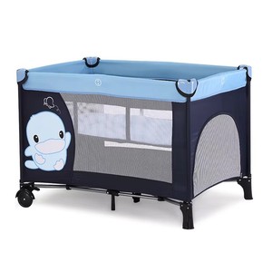Set <span class=keywords><strong>Lettino</strong></span> Pieghevole in Metallo a Due Livelli Personalizzabile per Uso in Soggiorno, Esterno e Box per Bambini da Hotel e Culla da Viaggio - Product Image 5
