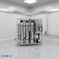 Usine de filtration par osmose inverse industrielle 2000 LPH pour l'industrie chimique quotidienne, équipement de purification d'eau pure