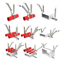Stabilisateur sismique à double sens réglable homologué FM, support triangulaire, support de canal en acier rainuré (latéral +