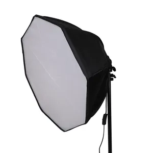 Lumière fluorescente avec boîte à lumière octogonale 55cm 55x55cm pour éclairage de caméra Flash Kit de boîte à lumière de photographie de studio commercial
