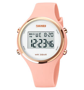 Reloj Deportivo Digital para Mujer SKMEI 1720 Rosa con Logotipo Personalizado, Resistente al Agua 5ATM - Product Image 1