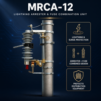 Parafoudre sans intermédiaire à oxyde métallique ZHUOLI MACA-12(Z) 10kA 12kV certifié ISO/CE pour la protection contre les fuites de foudre en distribution