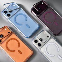 Coque magnétique transparente JOYPORODO B569 avec béquille pour iPhone 13 14 15 16 17, antichoc de qualité militaire 2000G, anti-jaunissement, vente en gros