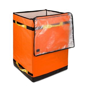 SANJIN Large Reusable PVC Leopard Pattern Insulated Folding Waterproof Food Use Courier Parcel Storage Bag - Product Image 2