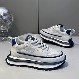 Nouvelles baskets épaisses à lacets tendance pour hommes, plateforme épaisse, hauteur accrue, chaussures de course décontractées respirantes de luxe, conçues par des designers - Product Image 4