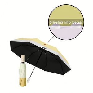 Custom Logo Portable 3 Fold Automatic <b>Umbrella</b> <b>Windproof</b> Waterproof UV <b>Umbrella</b> for Kids Adults - Product Image 5