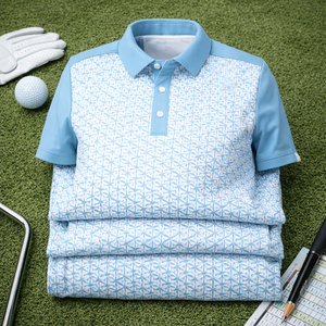 Polo de Golf Casual Elegante para Hombre, Diseño de Logotipo Personalizado, Prenda Ligera - Product Image 3