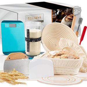 Kit de démarrage de levain pratique fiable en rotin de corbeille à pain Cany en gros d'usine de geling - Product Image 1