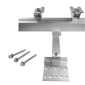 Kit de montage de panneaux solaires pour toiture, fixation de 1 à 4 panneaux pour toit en tuiles, <span class=keywords><strong>support</strong></span> de montage pour mini-centrale électrique - Product Image 2