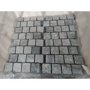 SHIHUI naturel nouvelle fantaisie granit Cube brique motif Surface flambée bord fendu pavé pavé allée pavés tapis