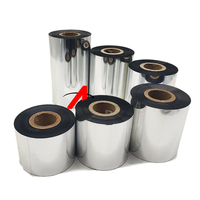 Cintas de Transferencia Térmica Universales, Cintas de Resina y Cera de 110*300m, Cinta TTR para Impresora de Códigos de Barras