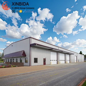 โครงเหล็กสำเร็จรูปอาคารจอดรถสำหรับเก็บรถโกดังก่อสร้างโครงเหล็กสำเร็จรูป - Product Image 3