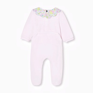 <span class=keywords><strong>Pagliaccetto</strong></span> da bambina con collo floreale in Velour <span class=keywords><strong>9</strong></span> <span class=keywords><strong>mesi</strong></span> in cotone neonato abbigliamento per bambine tutina da 3 a 6 <span class=keywords><strong>mesi</strong></span> pigiama <span class=keywords><strong>pagliaccetto</strong></span> - Product Image 2