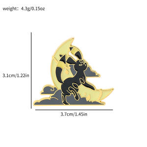 2024 baru lucu Pokemon pin enamel kartun poke monster bros - Product Image 4