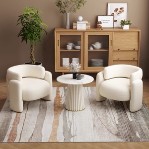 Nordic Light Luxury Wrap-around <b>Sofa</b> Chair Modern Simple Leisure Armchair for Living Room Beauty Salon Balcony Guest Area - Product Image 5