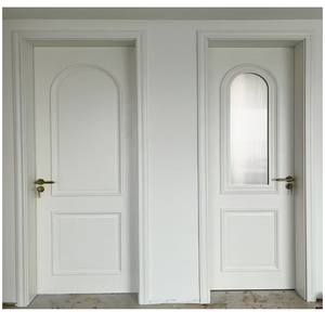 Porte en bois composite WPC, surface UV sans peinture, motif moderne pour l'intérieur des maisons et des bureaux, étanche, conçue pour l'excellence - Product Image 1