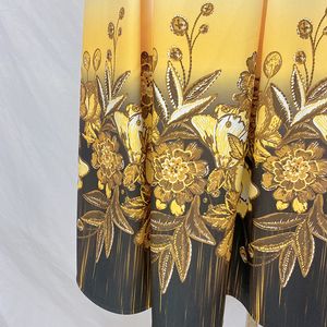 ชุดเดรสสีเหลืองแบบแอฟริกัน 2 ชิ้น ผลิตในตุรกี - Product Image 5