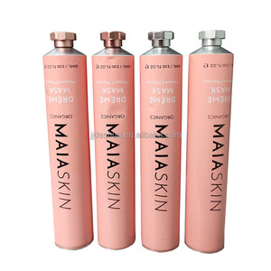 Custom Collapsible Tube 30ml 50ml 60ml 75ml 100ml Eco Friendly Cosmetics Plastic Free Aluminum Tube with Aluminium Cap