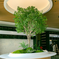 Grand simule un arbre de cheval pour le bureau de restaurant d'intérieur Hall d'hôtel arbres artificiels décoratifs