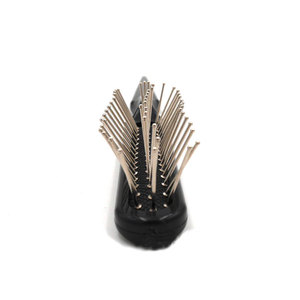 Peigne à cheveux professionnel, brosse à queue pointue, brosse à perruque noire, dents en acier, accessoires de barbier en plastique, peigne à perruque pour la <span class=keywords><strong>coiffure</strong></span>, outil de salon - Product Image 3