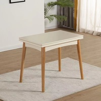 Table à manger moderne multifonctionnelle avec plusieurs couleurs, en bois massif, extensible, réglable, fiable, à placer au mur, meubles pour la maison