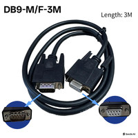 Cable Serial DB9, Cable de Extensión RS232 de 9 Pines, Macho a Macho / Macho a Hembra / Hembra a Hembra, Cable DB9 de Par Trenzado
