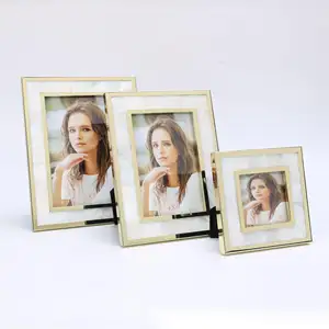 Wall Home Decorative Photo Frame Handmade Direct Oem Factory Sale Mother Of Pearls Silver