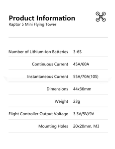 F7 Flight Controller Stack With 45A 60A 4In1 ESC FPV Speed Control System Suitable For FPV <b>Quadcopter</b> Multirotor <b>Drones</b> - Product Image 3