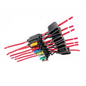 Mini boîte à fusibles pour voiture Type de lame Porte-fusible en ligne étanche pour 2V 30A Prise d'interrupteur de coupure de fil pour motos de voiture - Product Image 1