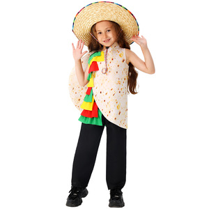 Disfraz de Burrito Mexicano para Niñas, Disfraz de Carnaval, Halloween, Actuación, Cosplay Infantil, Primavera 2025 - Product Image 2
