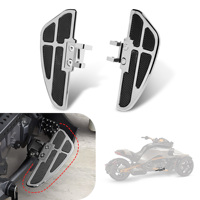 Repose-pieds larges en aluminium chromé avec caoutchouc antidérapant pour Can-Am Spyder F3 / F3-S / F3-T (2015-2025)