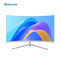 Ordinateur tout-en-un incurvé de 24 pouces, Intel Core I5, FHD IPS LCD, SSD, PC de bureau blanc pour jeux, Windows 11