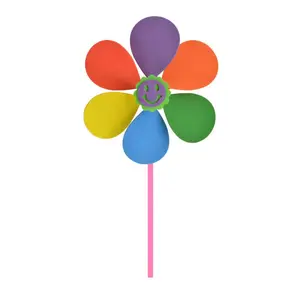 مجموعة ديكور ملونة ألعاب طاحونة هوائية معلقة للأطفال للدعاية الترويجية