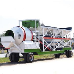 JZM Planta de dosificación móvil Sistema de montaje en remolque estándar para fabricantes de contratistas Planta de hormigón montada en remolque - Product Image 2