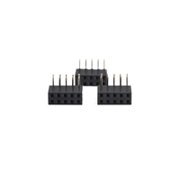 Connecteur d'en-tête femelle 22 ans fabricant professionnel 8 broches pas 2.54mm 90 degrés Usb OEM PCB Usb à 4 Bnc femelle AC 500V