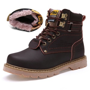 Zapatos de Seguridad con Puntera de Acero de Cuero Genuino para Hombre, Estilo Británico, Antideslizantes, Botas de Seguridad Industriales de Goma para Invierno/Primavera - Product Image 3