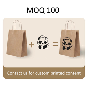 Bolsa de Papel Kraft Marrón Reciclada Desechable Ecológica, Estilo Clásico, para Promoción, Supermercado, Exhibición, Compras - Product Image 5